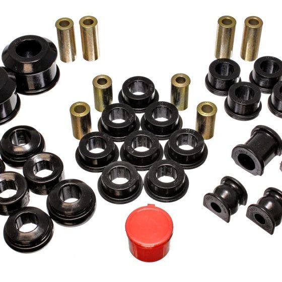 Energy Suspension 16.18112G - ENG16.18112G - Energy Suspension 02-05 Honda Civic Si Black Hyper-Flex Master Bushing Set - Shipped in Europe - Tuningsupply.com