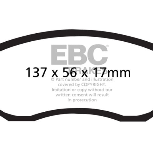 EBC DP51884NDX - EBCDP51884NDX - EBC 2012+ Subaru BRZ/FRS/86 2.0L Bluestuff Front Brake Pads - Shipped in Europe - Tuningsupply.com