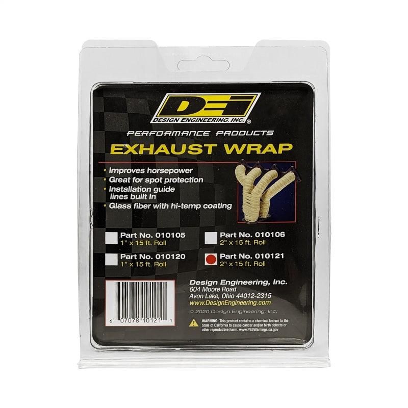 DEI 10121 - DEI10121 - DEI Exhaust Wrap 2in x 15ft - Black - Shipped in Europe - Tuningsupply.com