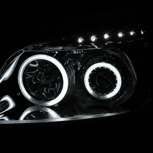 ANZO 111120 - ANZ111120 - ANZO 2006-2008 Toyota Rav4 Projector Headlights w/ Halo Black - Shipped in Europe - Tuningsupply.com