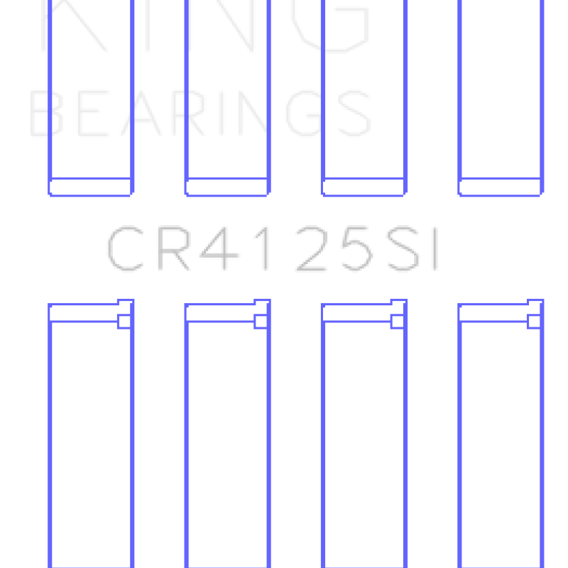 King Engine Bearings GCR4125SI - KINGCR4125SI - King Subaru EJ20/EJ22/EJ25 (Including Turbo) Silicone Bi-Metal Alum Rod Bearing Set - Size STD - Shipped in Europe - Tuningsupply.com