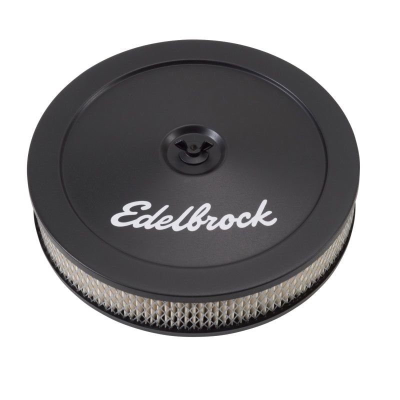 Edelbrock 1203 - EDE1203 - Edelbrock Air Cleaner Pro-Flo Series Round Steel Top Paper Element 10In Dia X 3 5In Black - Shipped in Europe - Tuningsupply.com