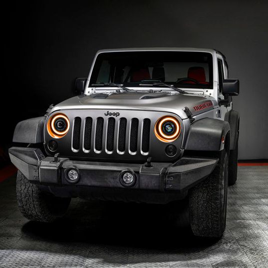 ORACLE Lighting 5876-023 - ORL5876-023 - ORACLE Lighting 0718 Jeep Wrangler JK Oculus 7in Switchback Bi-LED Projector Headlights - Shipped in Europe - Tuningsupply.com