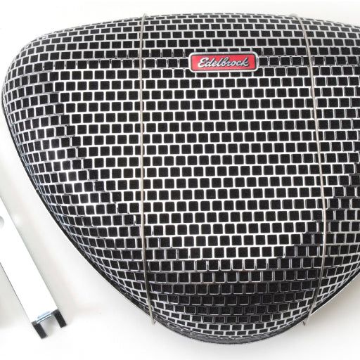 Edelbrock 1002 - EDE1002 - Edelbrock Air Cleaner Pro-Flo 1000 Series Triangular Steel Top 11 375In X 8 375In X 3In Chrome - Shipped in Europe - Tuningsupply.com