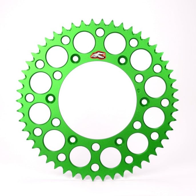 Renthal 191U-420-50GEGN - REN191U-420-50GEGN - Renthal 98-99 Kawasaki KX80/ 01-22 KX85 Kawasaki Rear Grooved Sprocket - Green 420-50P Teeth - Shipped in Europe - Tuningsupply.com