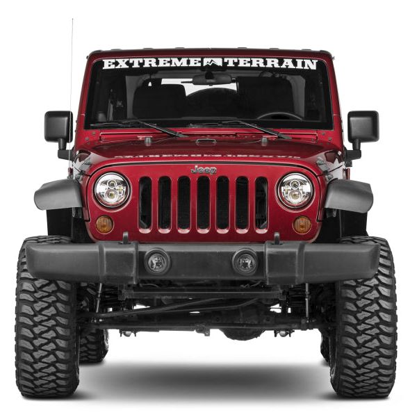 Raxiom J108043 - RAXJ108043 - Raxiom 97-18 Jeep Wrangler TJ/JK Axial Series LED Daymaker Headlights- Chrome Housing (Clear Lens) - Shipped in Europe - Tuningsupply.com