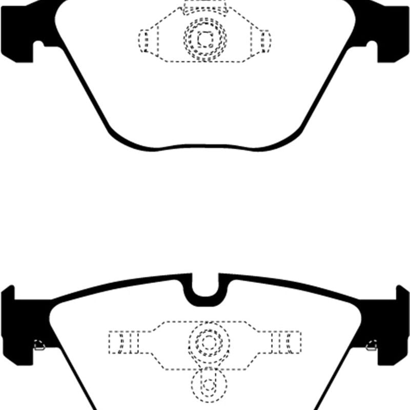 EBC DP31449C - EBCDP31449C - EBC 08-10 BMW M3 4.0 (E90) Redstuff Front Brake Pads - Shipped in Europe - Tuningsupply.com