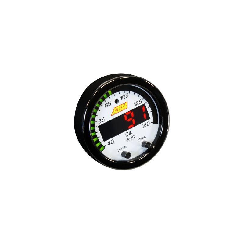 AEM 30-0302 - AEM30-0302 - AEM X-Series Temperature 100-300F Gauge Kit (ONLY Black Bezel and Water Temp. Faceplate) - Shipped in Europe - Tuningsupply.com