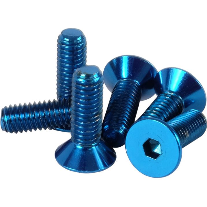 NRG SWS-100BL - NRGSWS-100BL - NRG Steering Wheel Screw Upgrade Kit (Conical) - Blue - Shipped in Europe - Tuningsupply.com