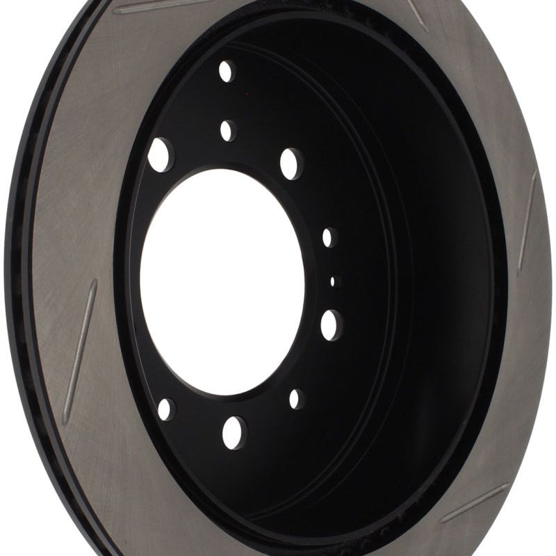 Stoptech 126.44157SR - STO126.44157SR - StopTech Power Slot 08-09 Lexus LX450/470/570 / 07-09 Toyota Tundra Slotted Right Rear Rotor - Shipped in Europe - Tuningsupply.com