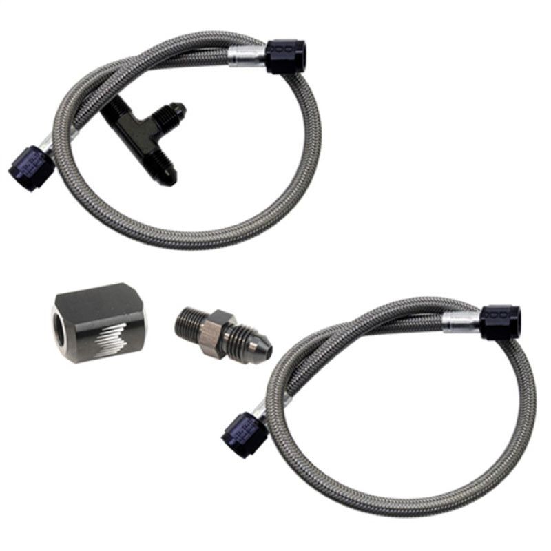 Snow Performance SNO-40040-BRD - SNOSNO-40040-BRD - Snow Performance Water Dual Nozzle Upgrade SS Braided Line (For 4AN SS Braided Line Kit) - Shipped in Europe - Tuningsupply.com