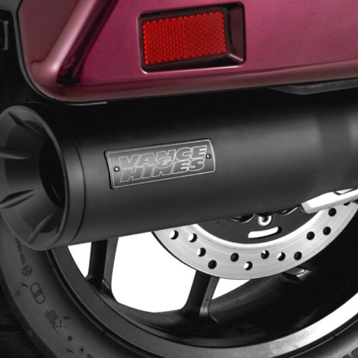 Vance and Hines 48421 - VAH48421 - Vance & Hines HONDA 17-20 Rebel S/O Black Slip-On Exhaust - Shipped in Europe - Tuningsupply.com