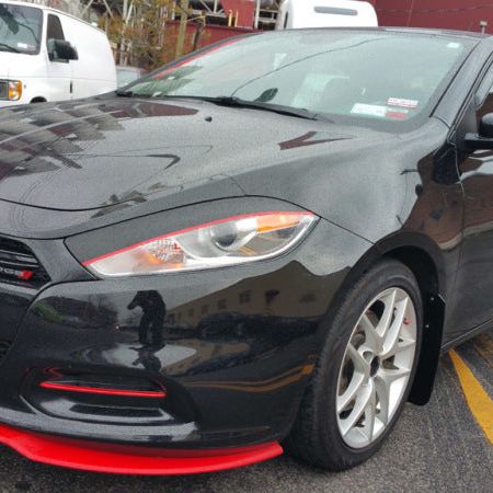 Rally Armor MF39-UR-BLK/RD - RALMF39-UR-BLK/RD - Rally Armor 13-16 Dodge Dart Black UR Mud Flap w/ Red Logo - Shipped in Europe - Tuningsupply.com