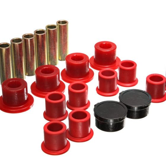 Energy Suspension 4.2154R - ENG4.2154R - Energy Suspension 98-11 Ford Ranger Red Rear Leaf Spring Bushing Set - Shipped in Europe - Tuningsupply.com