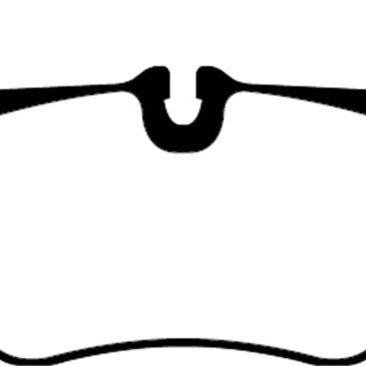 EBC DP42371R - EBCDP42371R - EBC 2016+ Porsche 911 (991/2 w/Cast Iron Rotors) 3.0TT Carrera Yellowstuff Rear Brake Pads - Shipped in Europe - Tuningsupply.com