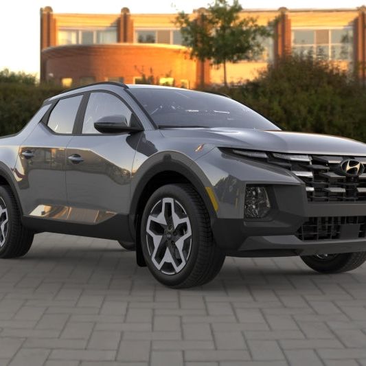 Rally Armor MF78-UR-BLK-RD - RALMF78-UR-BLK-RD - Rally Armor 22-25 Hyundai Santa Cruz Black UR Mud Flap w/Red Logo - Shipped in Europe - Tuningsupply.com