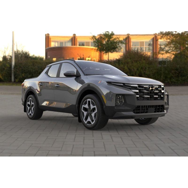 Rally Armor MF78-UR-BLK-GRY - RALMF78-UR-BLK-GRY - Rally Armor 22-25 Hyundai Santa Cruz Black Mud Flap w/Grey Logo - Shipped in Europe - Tuningsupply.com