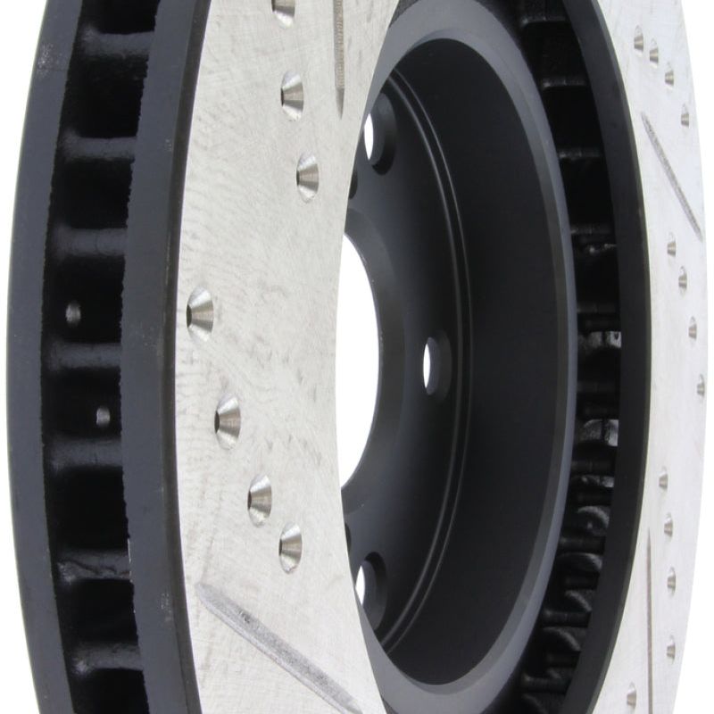 Stoptech 127.44103L - STO127.44103L - StopTech 5/93-98 Toyota Supra Turbo Left Front Slotted & Drilled Rotor - Shipped in Europe - Tuningsupply.com