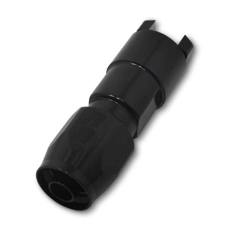 Russell 611253 - RUS611253 - Russell Performance 5/16in SAE Quick Disc Female to -6 Hose Black Straight Degree Hose End - Shipped in Europe - Tuningsupply.com