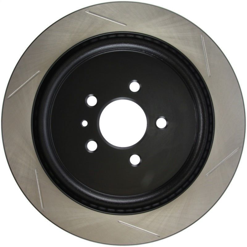 Stoptech 126.61105SR - STO126.61105SR - StopTech Premium High Carbon 13-14 Ford Mustang/Shelby GT500 Right Rear Disc Slotted Brake Rotor - Shipped in Europe - Tuningsupply.com