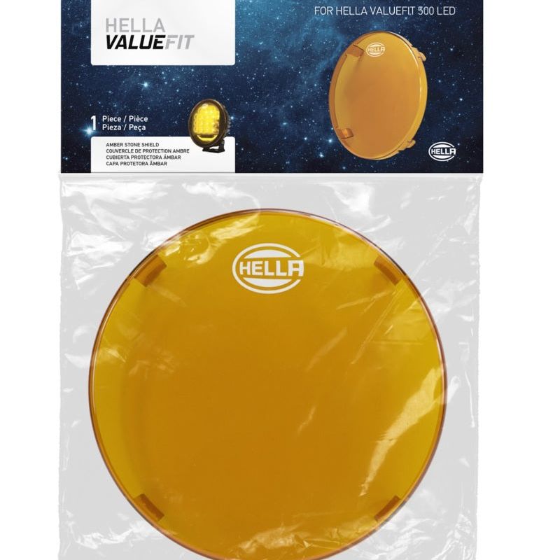 Hella LA358116991 - HELLA358116991 - Hella 500 LED Driving Lamp 6in Amber Cover - Shipped in Europe - Tuningsupply.com