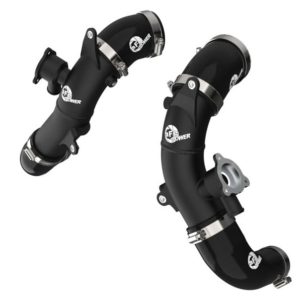 aFe 46-20568-B - AFE46-20568-B - aFe 2022 Toyota Tundra V6-3.5L (tt) BladeRunner 2.5in Aluminum Hot Charge Pipe - Black - Shipped in Europe - Tuningsupply.com