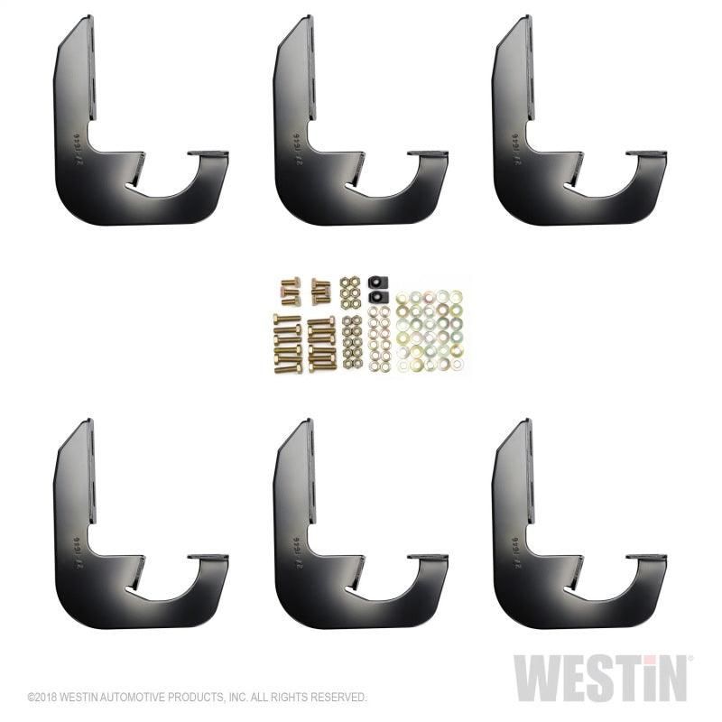 Westin 27-2145 - WES27-2145 - Westin 2014-2018 Chevrolet/GMC Silverado Sierra 1500 Dbl Crew Cab Running Board Mount Kit - Black - Shipped in Europe - Tuningsupply.com