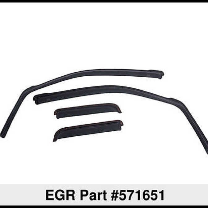 EGR 571651 - EGR571651 - EGR 2019 Chevy 1500 Crew Cab In-Channel Window Visors - Dark Smoke - Shipped in Europe - Tuningsupply.com