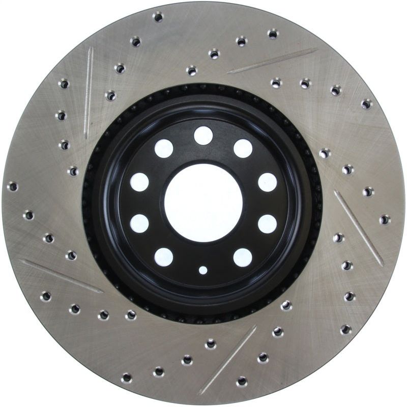 Stoptech 127.33098L - STO127.33098L - StopTech Slotted & Drilled Sport Brake Rotor - Shipped in Europe - Tuningsupply.com
