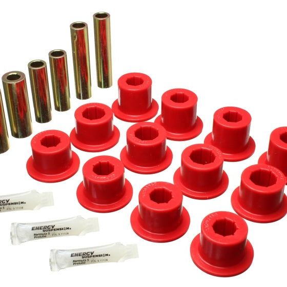 Energy Suspension 8.2117R - ENG8.2117R - Energy Suspension 07-21 Toyota Tundra Red Rear Leaf Spring Shackle Bushing Set - Shipped in Europe - Tuningsupply.com