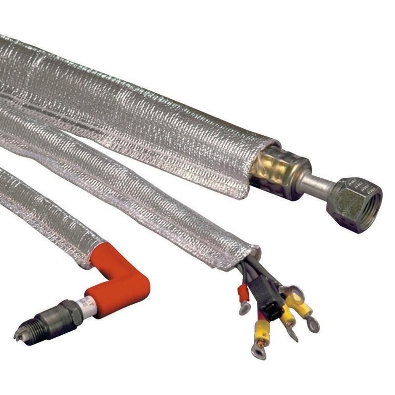 DEI 10420 - DEI10420 - DEI Heat Sheath 1-1/2in I.D. x 3ft - Aluminized Sleeving - Sewn Edge - Shipped in Europe - Tuningsupply.com