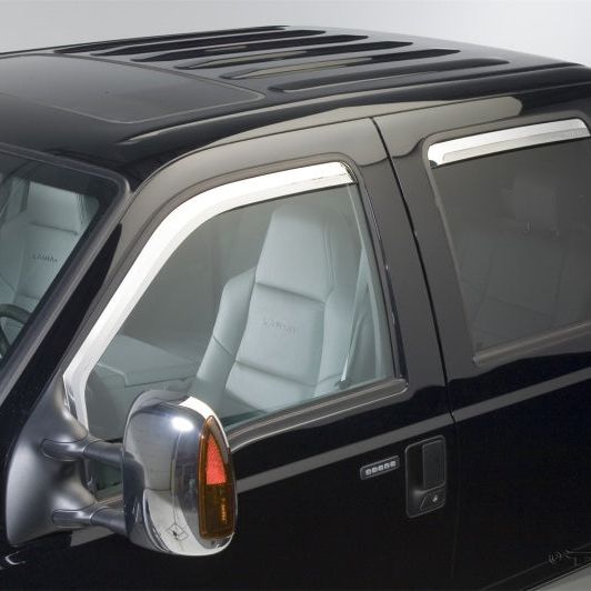 Putco 480209 - PUT480209 - Putco 99-16 Ford SuperDuty Crew Cab (Set of 4) Element Chrome Window Visors - Shipped in Europe - Tuningsupply.com