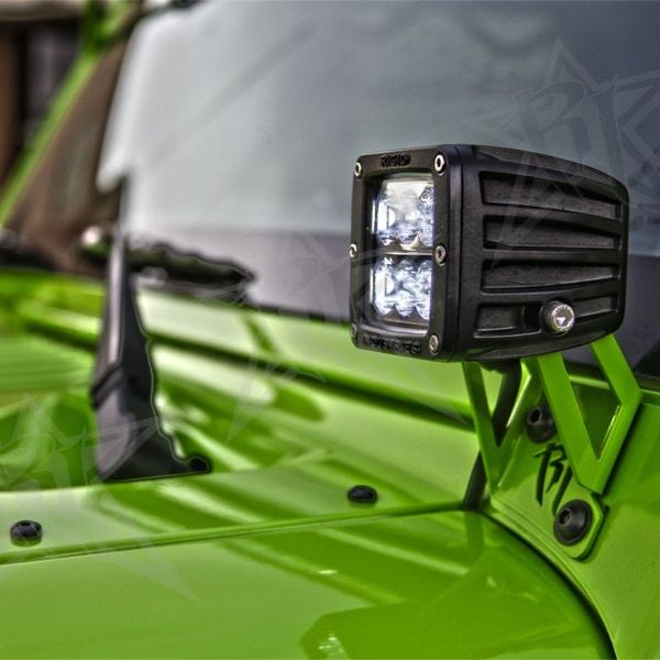 Rigid Industries 40331 - RIG40331 - Rigid Industries Jeep JK - A-Pillar Mount Kit - Mounts set of Dually/D2 - Shipped in Europe - Tuningsupply.com