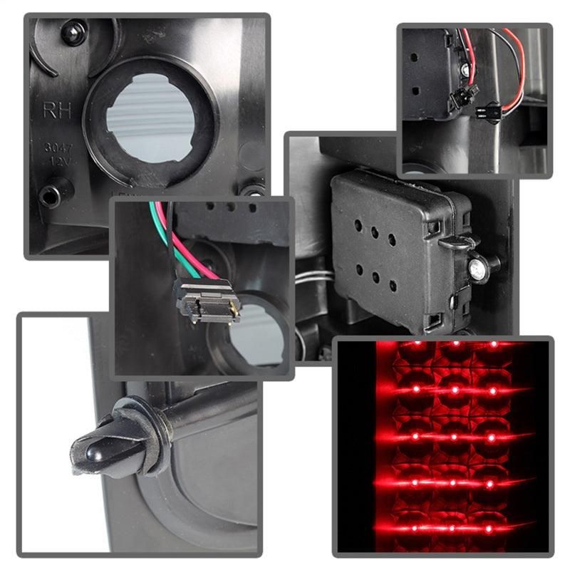 SPYDER 5077493 - SPY5077493 - xTune Chevy Silverado 07-13 LED Tail Lights Black Smoke ALT-JH-CS07-LED-BKSM - Shipped in Europe - Tuningsupply.com