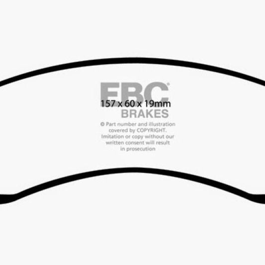 EBC DP41664R - EBCDP41664R - EBC 99-04 Jeep Grand Cherokee 4.0 (Akebono) Yellowstuff Front Brake Pads - Shipped in Europe - Tuningsupply.com