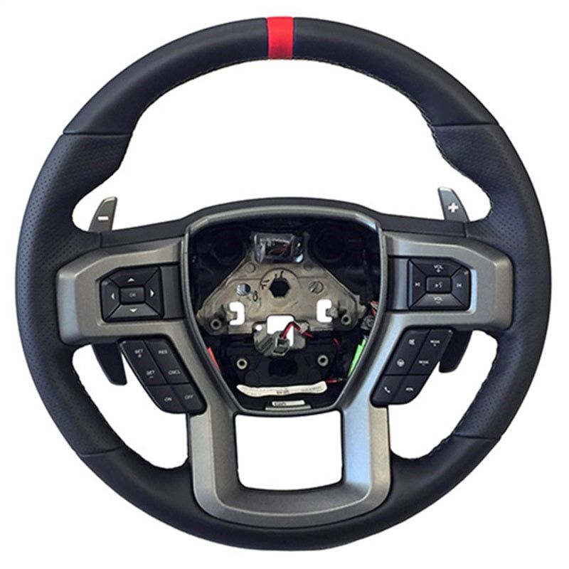 Ford Racing M-3600-F15RRD - FRPM-3600-F15RRD - Ford Racing 15-18 F-150 Raptor Performance Steering Wheel Kit - Red Sightline - Shipped in Europe - Tuningsupply.com