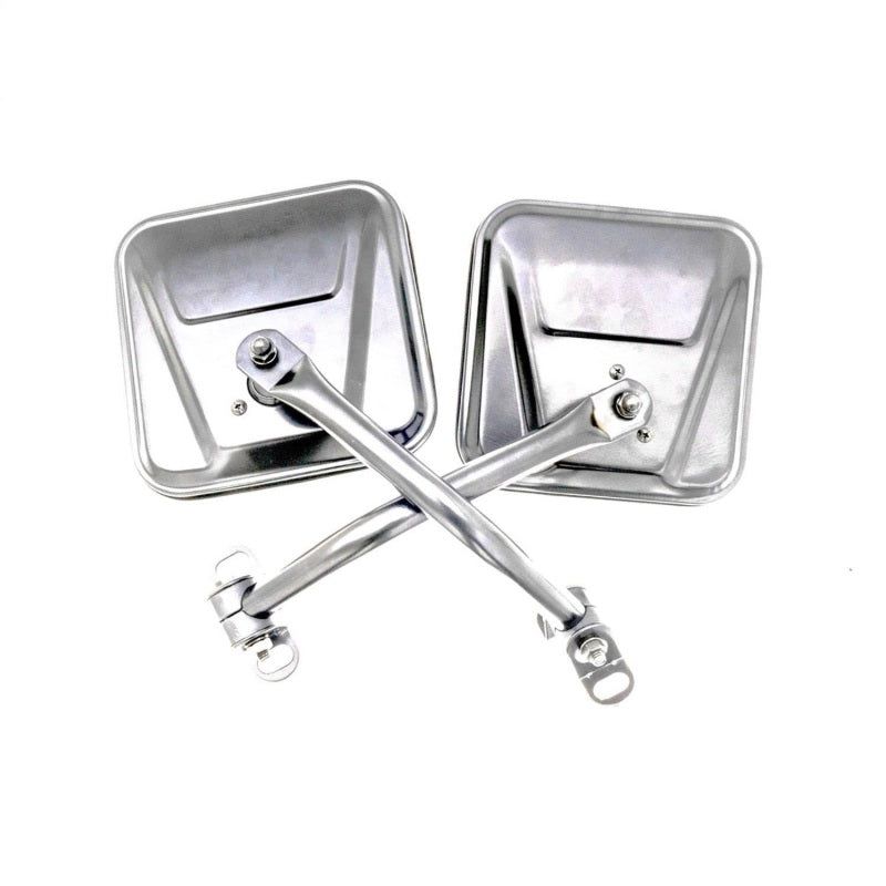 Rampage 7417 - RAM7417 - Rampage 1955-1983 Jeep CJ5 Side Mirrors - Stainless - Shipped in Europe - Tuningsupply.com