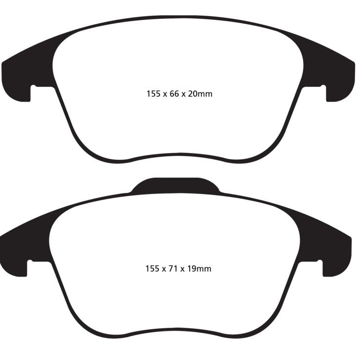 EBC UD1375 - EBCUD1375 - EBC 15 and up Audi Q3 2.0 Turbo Ultimax2 Front Brake Pads - Shipped in Europe - Tuningsupply.com