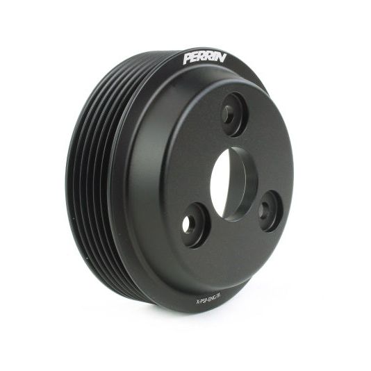 Perrin Performance PSP-ENG-111BK - PERPSP-ENG-111BK - PERRIN 15-21 Subaru WRX / 18-20 Crosstrek / 14-18 FXT Lightweight Water Pump Pulley - Blk - Shipped in Europe - Tuningsupply.com