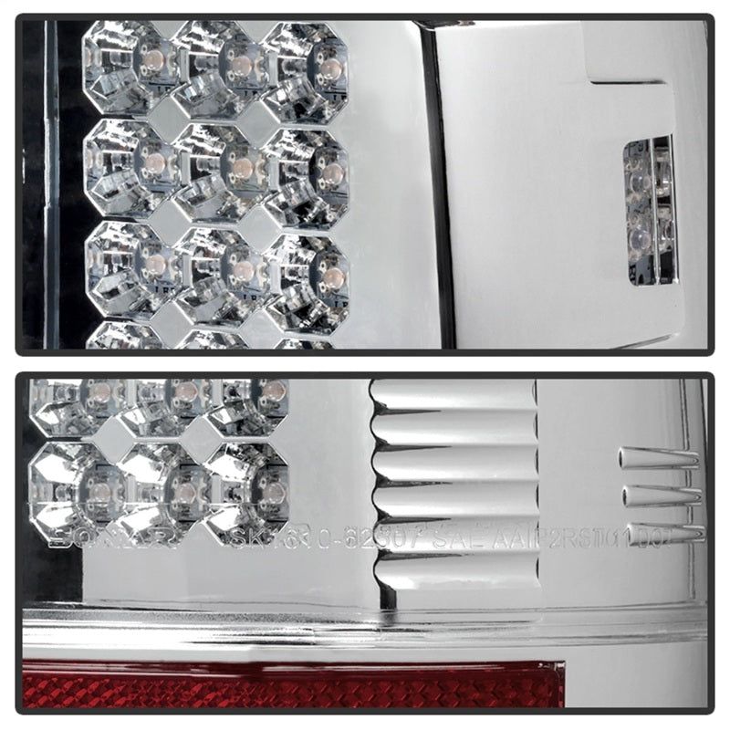 SPYDER 5003904 - SPY5003904 - Spyder Ford Super Duty 08-15 LED Tail Lights Chrome ALT-YD-FS07-LED-C - Shipped in Europe - Tuningsupply.com