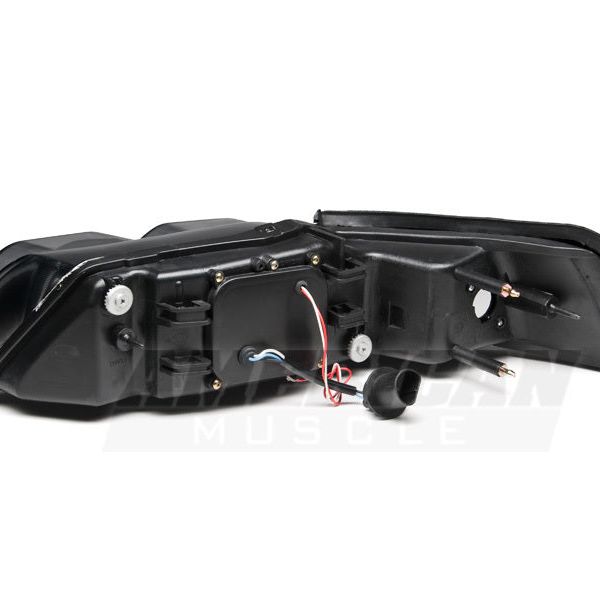 Raxiom 49113 - RAX49113 - Raxiom 99-04 Ford Mustang Dual LED Halo Projector Headlights- Black Housing (Smoked Lens) - Shipped in Europe - Tuningsupply.com