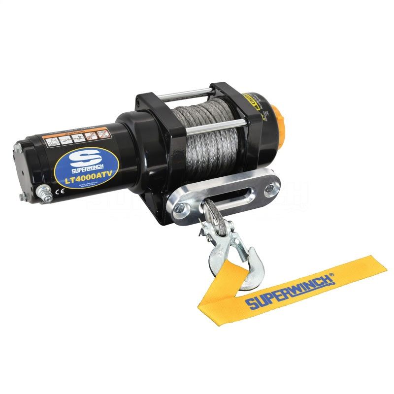 Superwinch 1140230 - SUW1140230 - Superwinch 4000 LBS 12V DC 3/16in x 50ft Synthetic Rope LT4000 Winch - Shipped in Europe - Tuningsupply.com