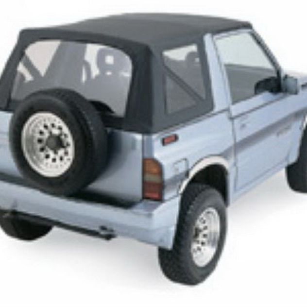 Rampage 98815 - RAM98815 - Rampage 1995-1998 Geo Tracker Soft Top OEM Replacement - Black Denim - Shipped in Europe - Tuningsupply.com
