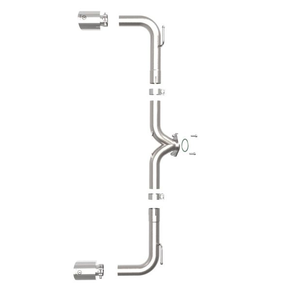 aFe 49-37014-P - AFE49-37014-P - aFe Takeda 2-1/2in 304 SS Axle-Back Exhaust w/ Polished Tips 14-18 Mazda 3 L4 2.0L/2.5L - Shipped in Europe - Tuningsupply.com