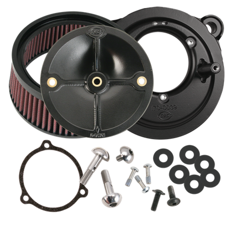 S&S Cycle 170-0164 - SSC170-0164 - S&S Cycle 2008+ BT w/ S&S 58mm Throttle Body Stealth Air Cleaner Kit w/o Cover - Shipped in Europe - Tuningsupply.com