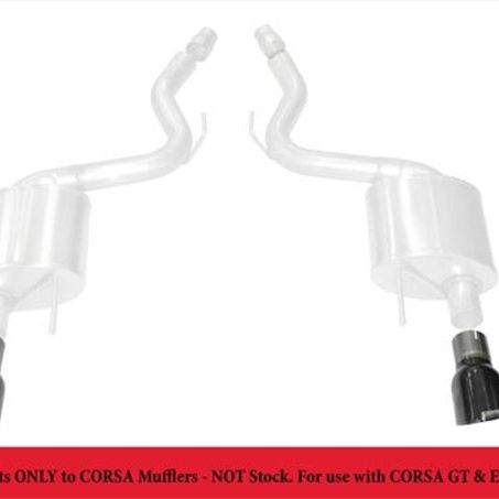 CORSA Performance 14346BLK - COR14346BLK - Corsa 2015-2025 Ford Mustang GT 3.0in Inlet / 4.5in Outlet Black PVD Tip Kit (For Corsa ExhaustOnly) - Shipped in Europe - Tuningsupply.com