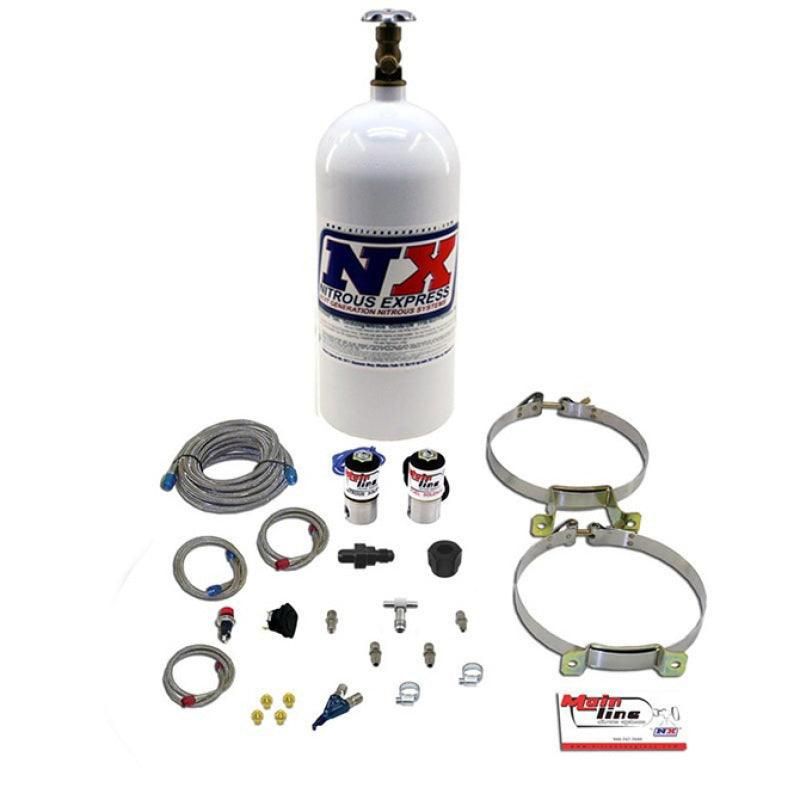 Nitrous Express ML2000 - NEXML2000 - Nitrous Express Mainline EFI Single Nozzle Nitrous Kit w/10lb Bottle - Shipped in Europe - Tuningsupply.com