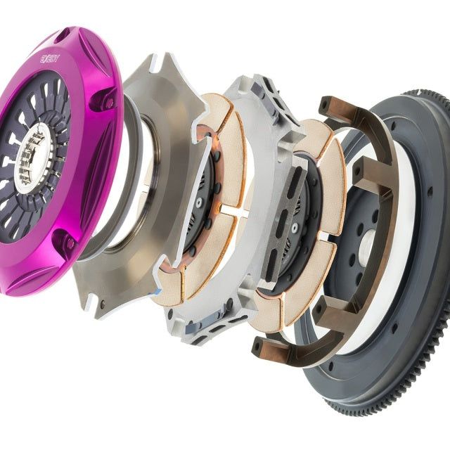 Exedy NM042SD - EXENM042SD - Exedy 1993-1994 Nissan Skyline GTR L6 Hyper Twin Cerametallic Clutch Sprung Center Disc Pull Type - Shipped in Europe - Tuningsupply.com