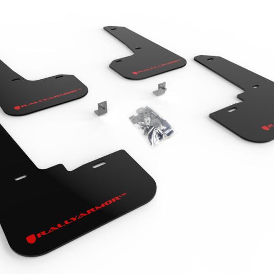 Rally Armor MF64-UR-BLK/RD - RALMF64-UR-BLK/RD - Rally Armor 20-25 Subaru Legacy Black UR Mud Flap w/Red Logo - Shipped in Europe - Tuningsupply.com