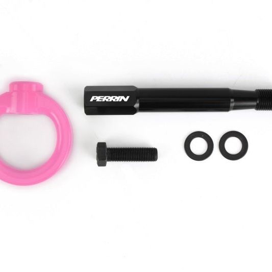 Perrin Performance PSP-BDY-235HP - PERPSP-BDY-235HP - PERRIN 18-21 Subaru WRX & STI / 13-25 BRZ / 17-20 Toyota 86 Tow Hook Kit (Front) - Hyper Pink - Shipped in Europe - Tuningsupply.com